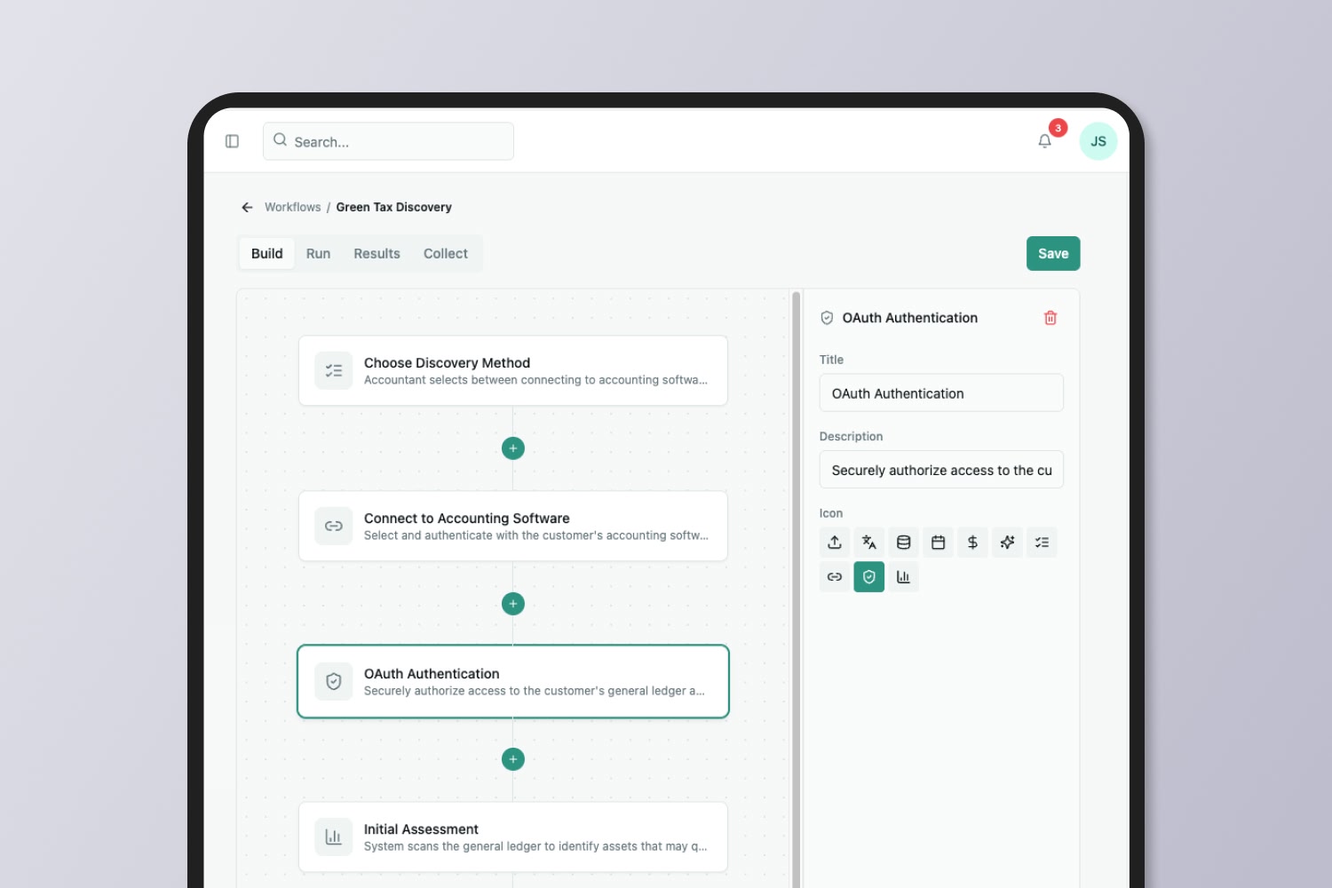 Context Nature — workflow builder