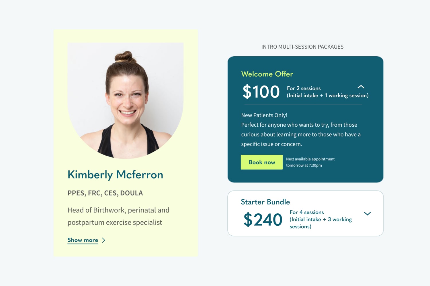 Ruth Health — provider & booking